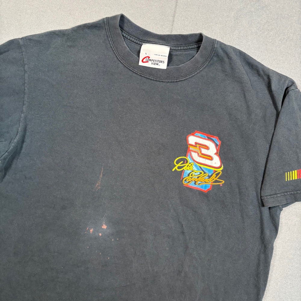 VTG 90s Dale Earnhardt Winning Attitude NASCAR Racing XL Graphic TShirt Black